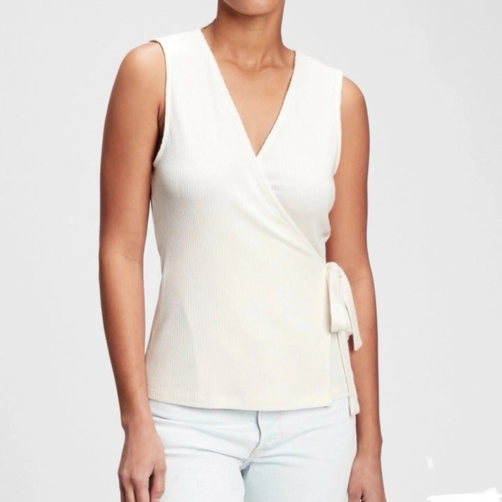Gap White Wrap Tank